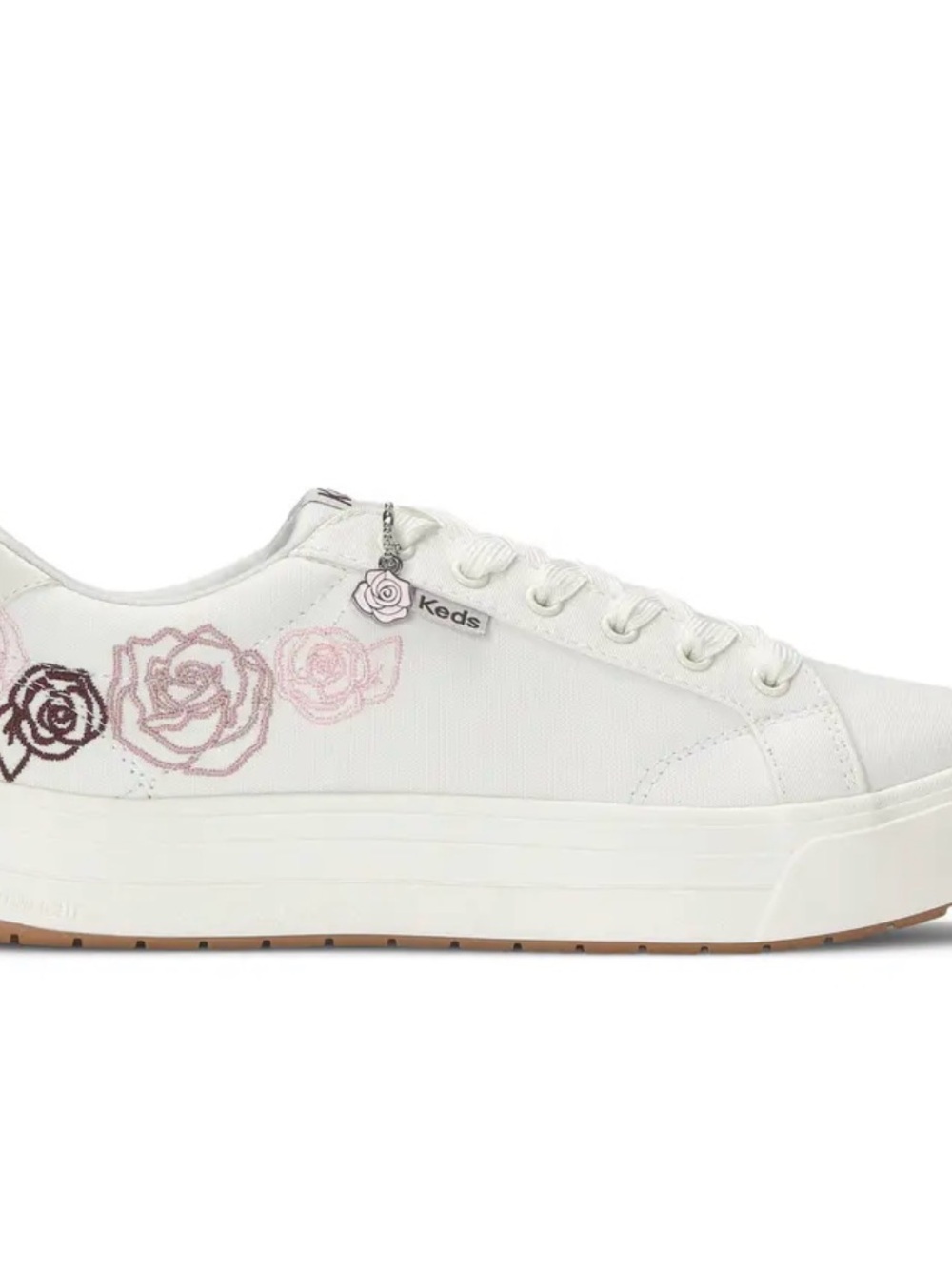 Keds Park Platform Sneaker Rose Embroidered sz 10